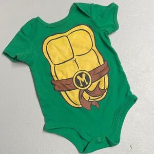 Nickelodeon Green and Yellow Ninja Turtle Bodysuit
